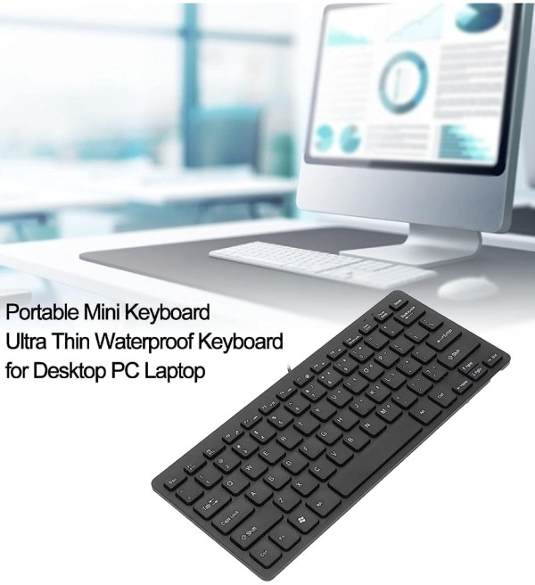 Keyboard kabel usb silent tipis office